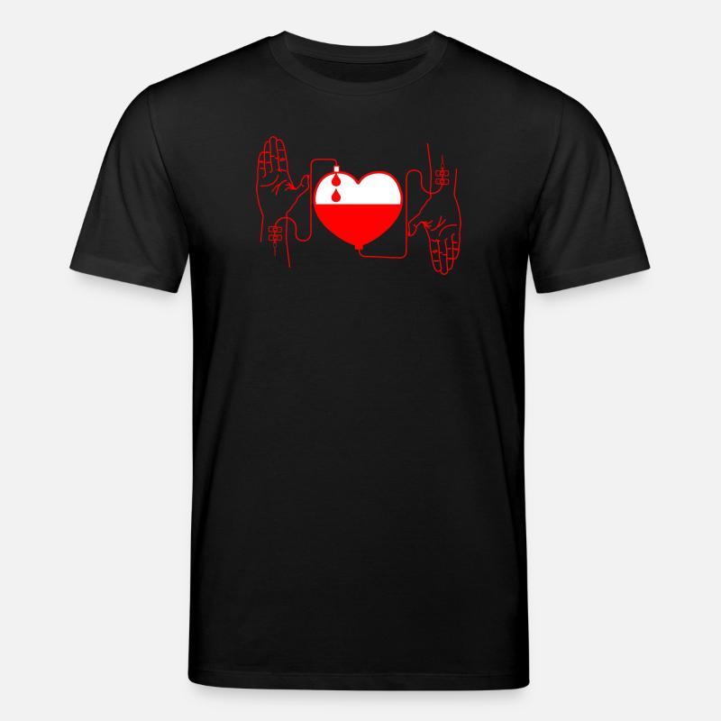 Blutspendendes Rot - Stanley/Stella Unisex Bio-T-Shirt CREATOR  - Schwarz