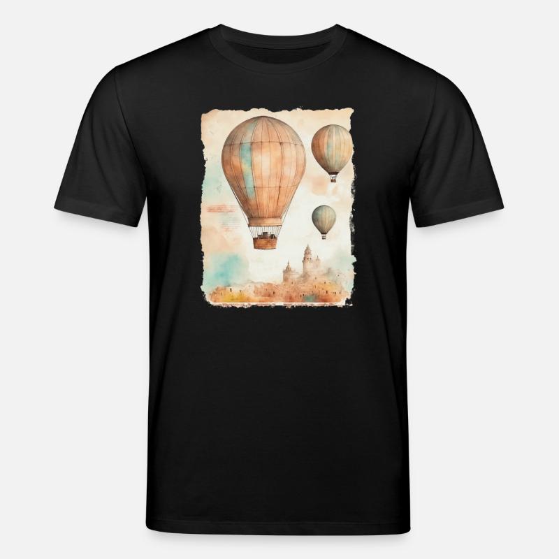 Ballon captif - T-shirt bio CREATOR Stanley/Stella Unisexe - noir