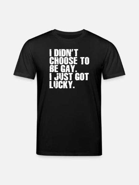 Gay Humor Gay Saying Funny Rainbow Flag - Stanley/Stella CREATOR Unisex Organic T-Shirt - black