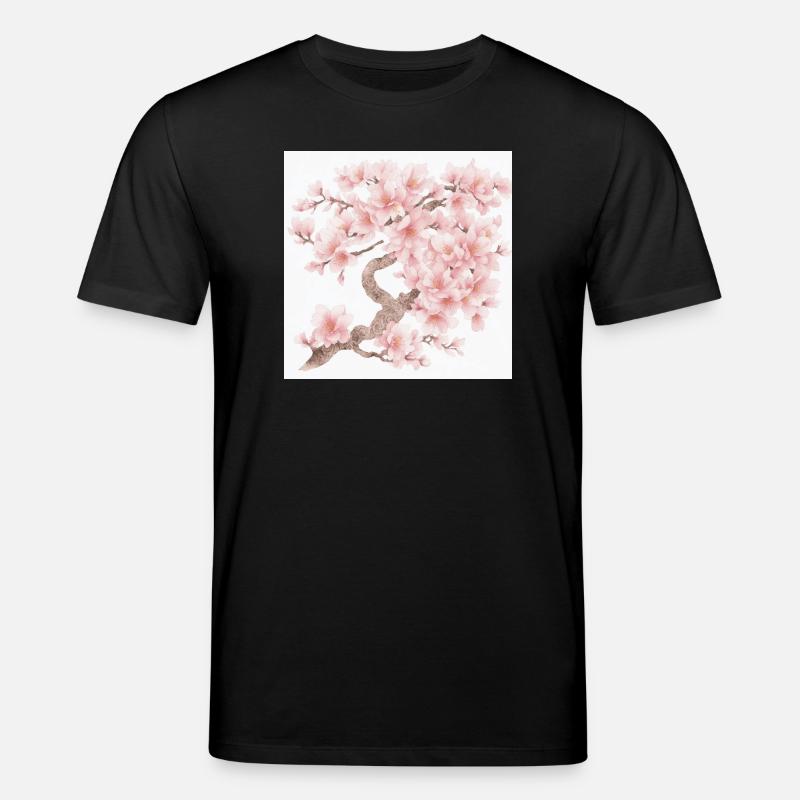 Japanischer Kirschbaum Blüten - Stanley/Stella Unisex Bio-T-Shirt CREATOR - Schwarz