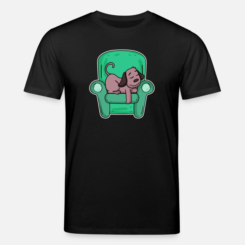 Sleeping dog - Stanley/Stella CREATOR Unisex Organic T-Shirt - black