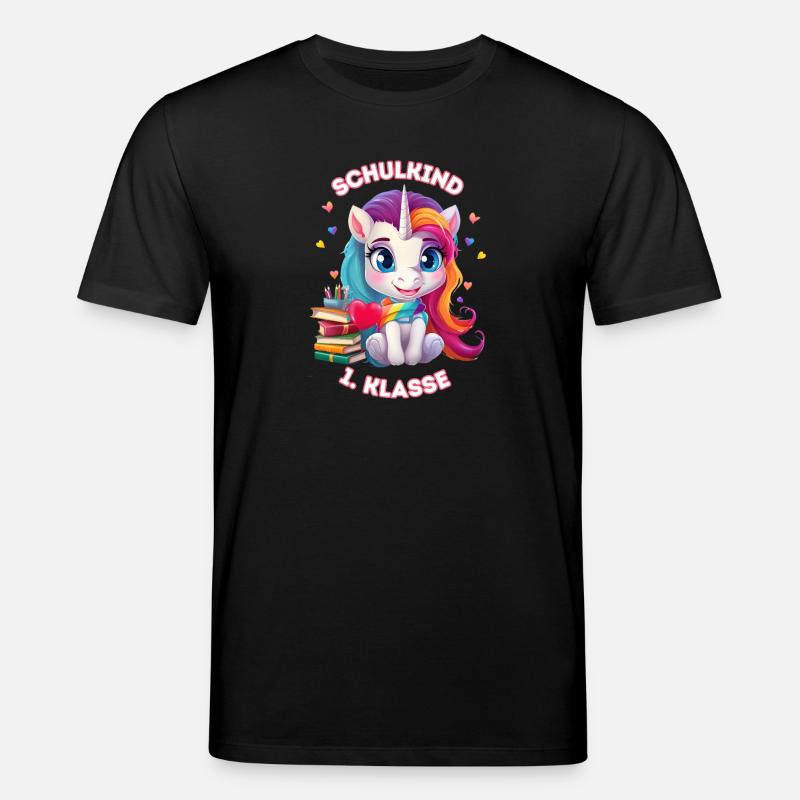 Schulkind Einhorn 1 Klasse - Stanley/Stella Unisex Bio-T-Shirt CREATOR  - Schwarz