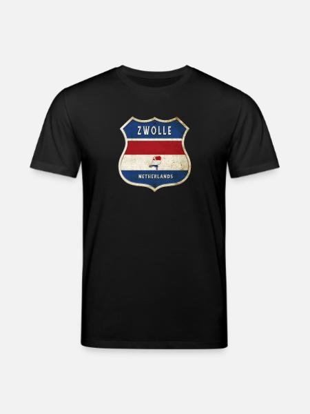 Zwolle Niederlande Wappen Design - Stanley/Stella Unisex Bio-T-Shirt CREATOR - Schwarz