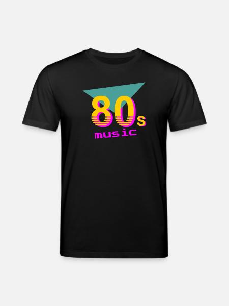 80s Music - Stanley/Stella CREATOR Unisex Organic T-Shirt - black