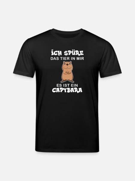 Capybara Wasserschwein Geschenk - Stanley/Stella Unisex Bio-T-Shirt CREATOR - Schwarz