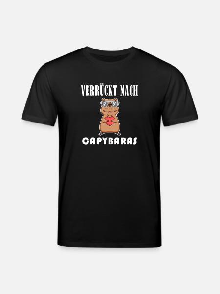 Capybara Wasserschwein - Stanley/Stella Unisex Bio-T-Shirt CREATOR  - Schwarz
