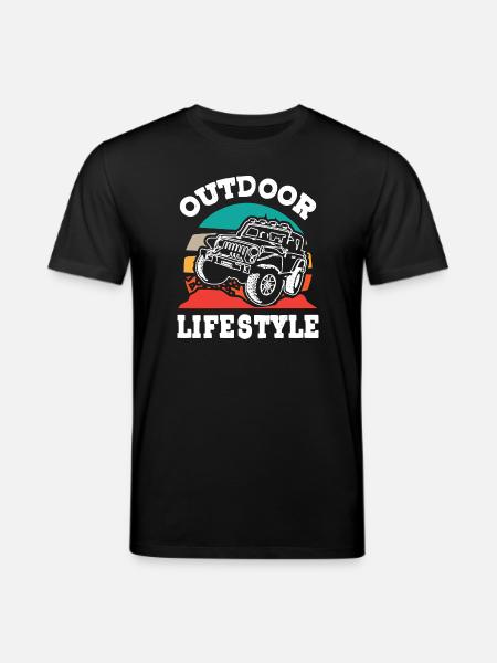 Jeeps Aventure Tout-terrain - T-shirt bio CREATOR Stanley/Stella Unisexe - noir