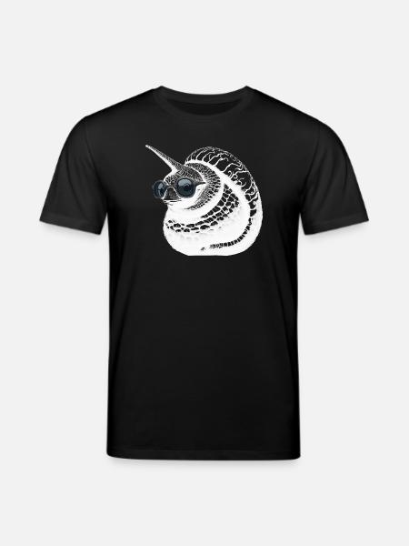 Coole EinhornSchnecke - Stanley/Stella Unisex Bio-T-Shirt CREATOR - Schwarz