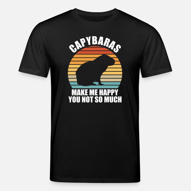 Capybara Zootier Design - Stanley/Stella Unisex Bio-T-Shirt CREATOR  - Schwarz