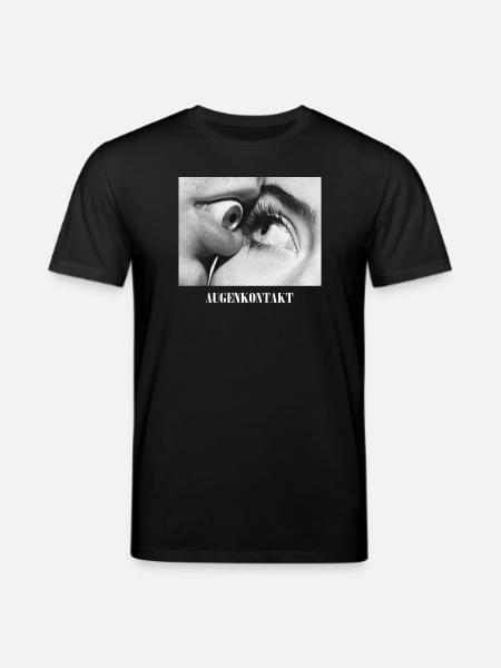 Augenkontakt Schwarzweiß - Stanley/Stella Unisex Bio-T-Shirt CREATOR  - Schwarz