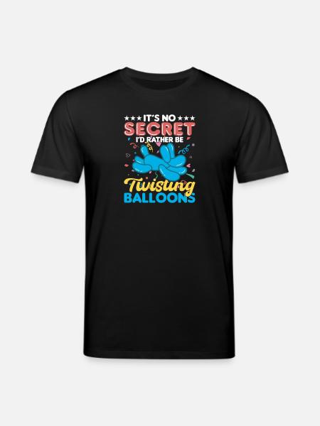 Balloon Twisting Design - Stanley/Stella CREATOR Unisex Organic T-Shirt - black