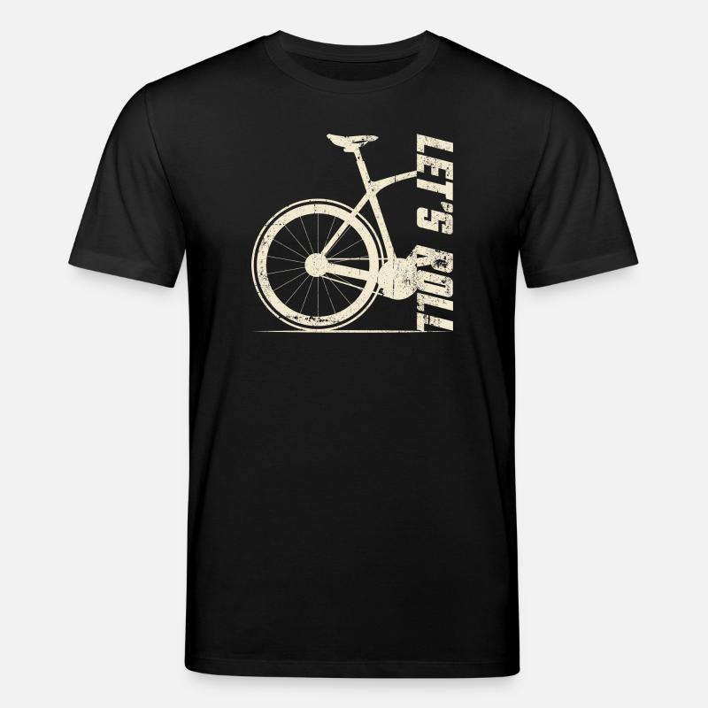 Silhouette rétro de vélo - T-shirt bio CREATOR Stanley/Stella Unisexe - noir
