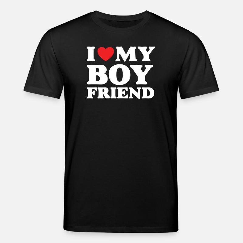 J’aime mon petit ami - T-shirt bio CREATOR Stanley/Stella Unisexe - noir
