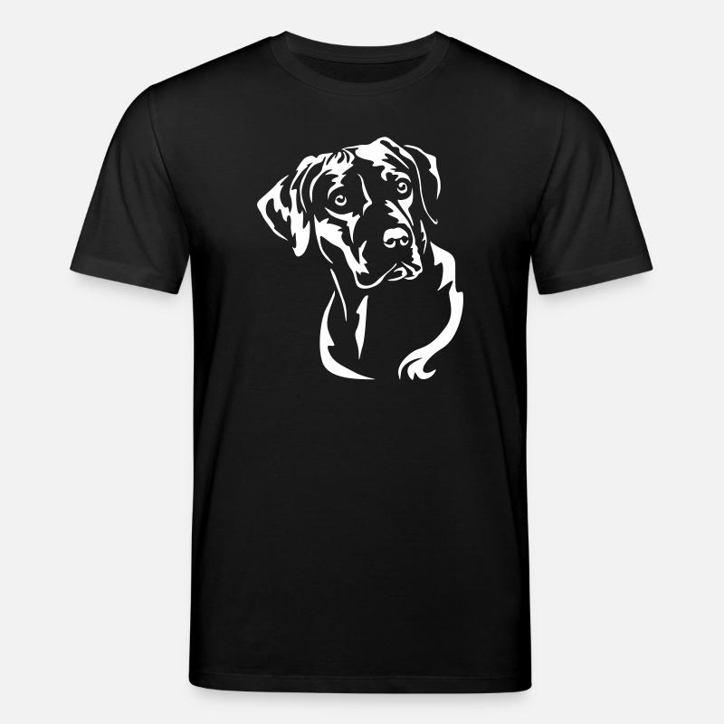 Rhodesian Ridgeback Head "Black Edition" - Stanley/Stella CREATOR Unisex Organic T-Shirt - black