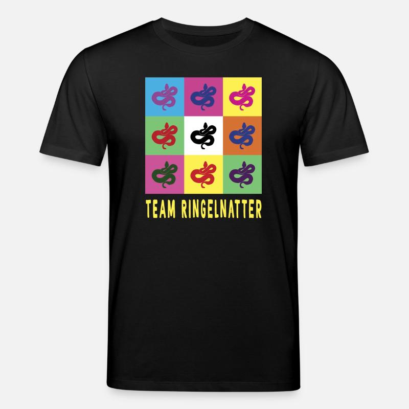 Team Ringelnatter - Stanley/Stella Unisex Bio-T-Shirt CREATOR  - Schwarz