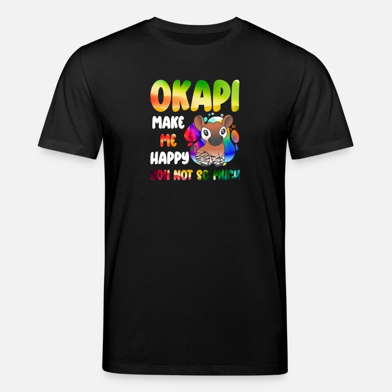 Okapi Wächter des Waldes - Stanley/Stella Unisex Bio-T-Shirt CREATOR  - Schwarz