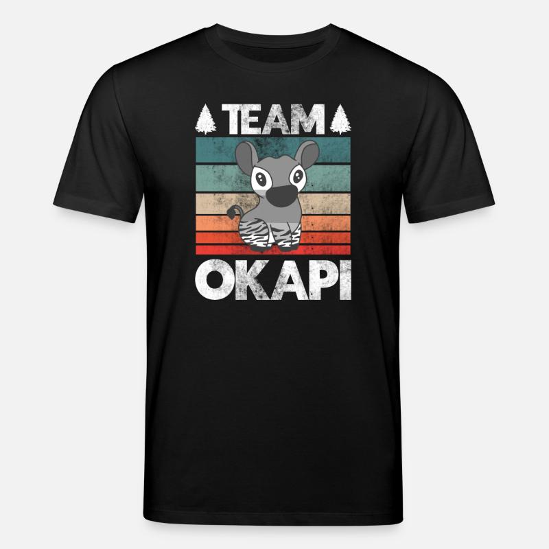 Okapi das Juwel des Dschungels - Stanley/Stella Unisex Bio-T-Shirt CREATOR - Schwarz