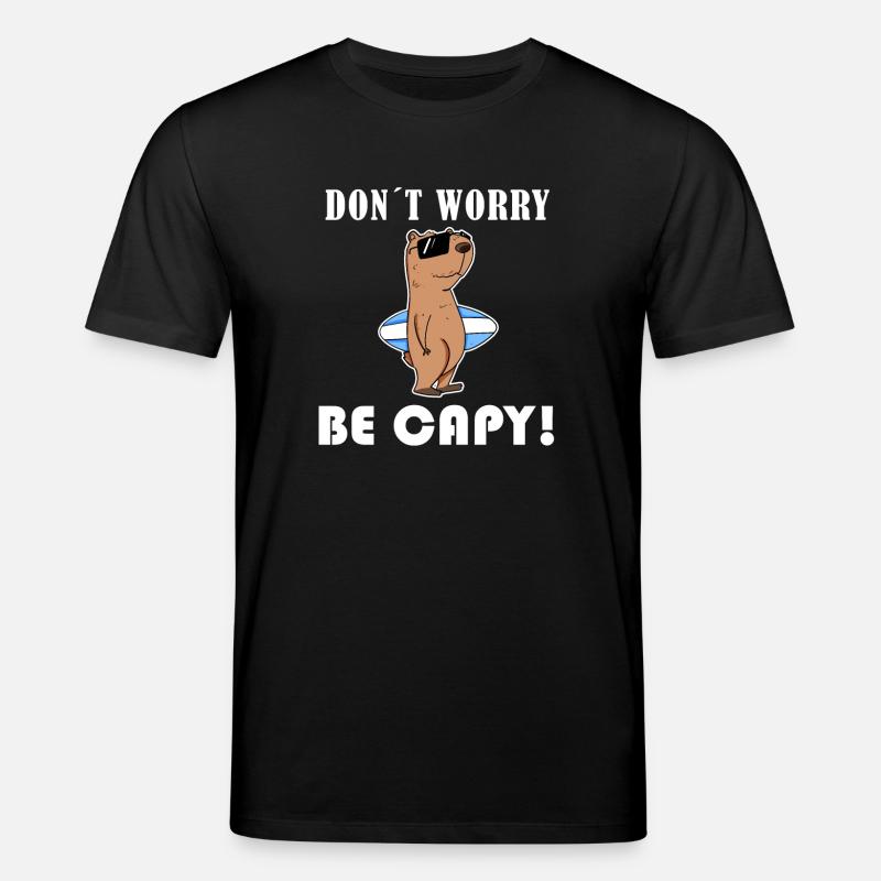 Capybara Wasserschwein Capybaras - Stanley/Stella Unisex Bio-T-Shirt CREATOR  - Schwarz