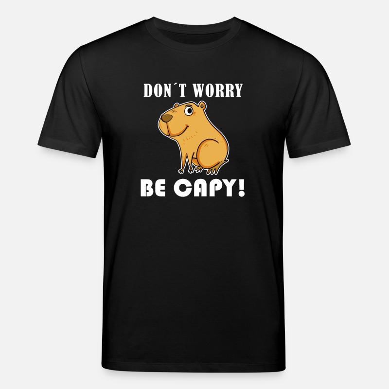 Capybara Wasserschwein Capybaras - Stanley/Stella Unisex Bio-T-Shirt CREATOR  - Schwarz