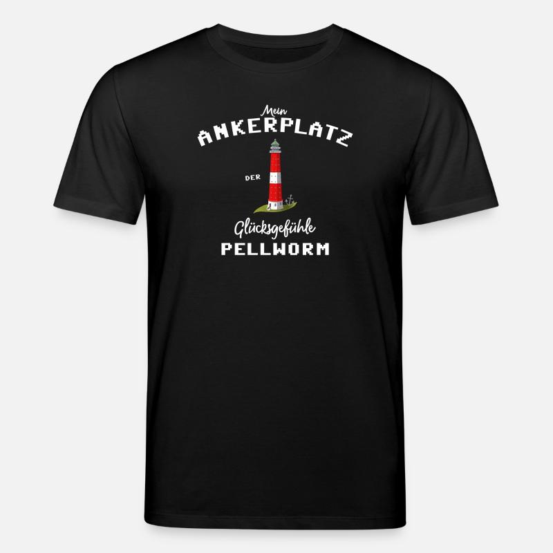 Pellworm , Ankerplatz der Glücksgefühle - Stanley/Stella Unisex Bio-T-Shirt CREATOR  - Schwarz