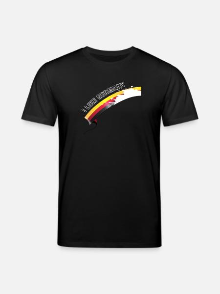 i like Germany with Milk - Stanley/Stella CREATOR Unisex Organic T-Shirt - black