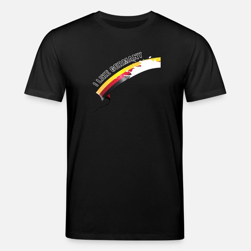 i like Germany with Milk - Stanley/Stella Unisex Bio-T-Shirt CREATOR - Schwarz