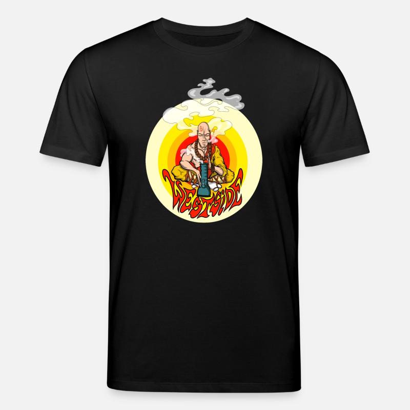 Westseite - Stanley/Stella Unisex Bio-T-Shirt CREATOR  - Schwarz