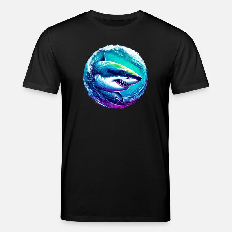 Requin blanc - T-shirt bio CREATOR Stanley/Stella Unisexe - noir
