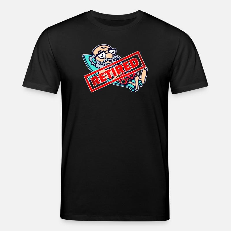 Retraite des aînés Dire retraite - T-shirt bio CREATOR Stanley/Stella Unisexe - noir