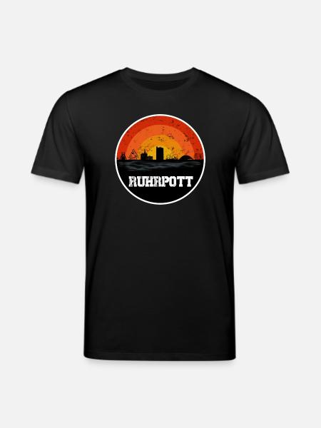 Ruhrpott Original Skyline - Stanley/Stella Unisex Bio-T-Shirt CREATOR  - Schwarz