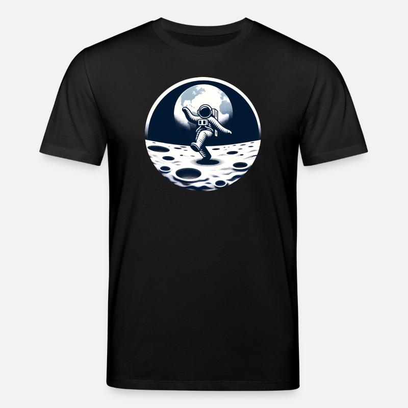 Astronaute dansant sur la lune - T-shirt bio CREATOR Stanley/Stella Unisexe - noir