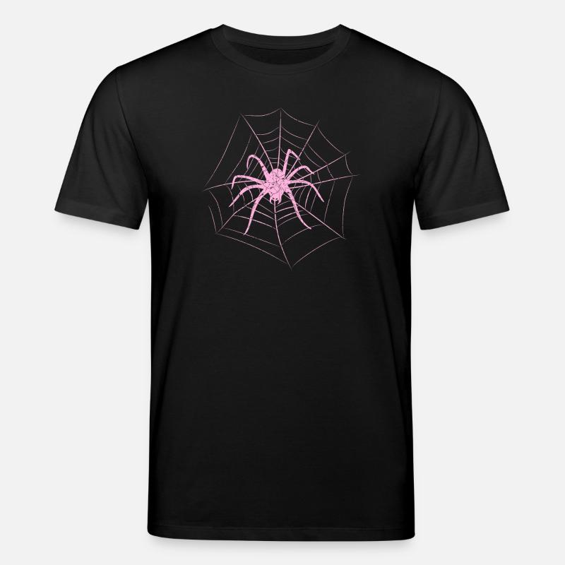 Spider in the web Halloween - Stanley/Stella CREATOR Unisex Organic T-Shirt - black