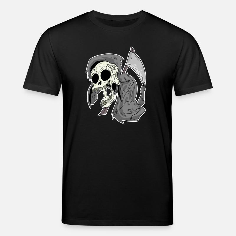 Grim Reaper rit drôle rire - T-shirt bio CREATOR Stanley/Stella Unisexe - noir