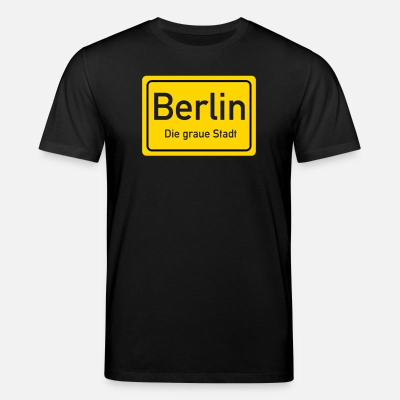 Berliner Ortsschild Deutschland - Stanley/Stella Unisex Bio-T-Shirt CREATOR - Schwarz