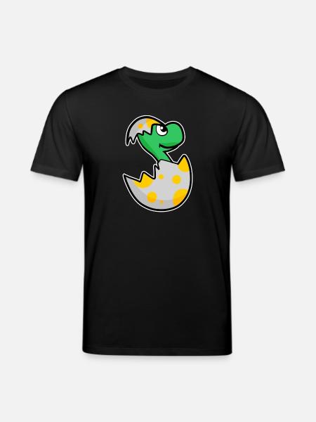 Dinosaur Egg Dino Baby Motif - Stanley/Stella CREATOR Unisex Organic T-Shirt - black