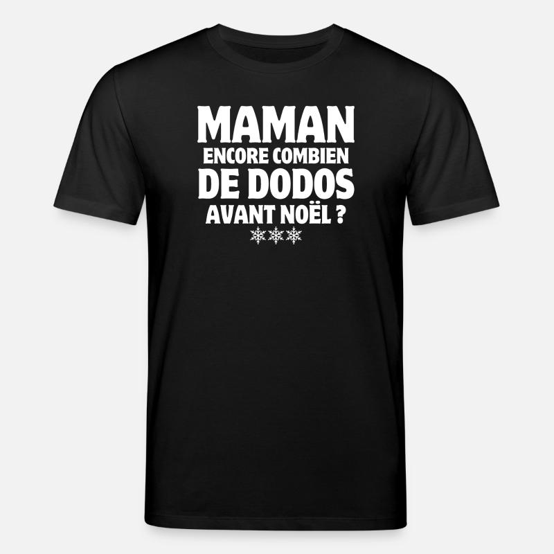 noël, joyeux Noël, joyeuses fêtes - T-shirt bio CREATOR Stanley/Stella Unisexe - noir