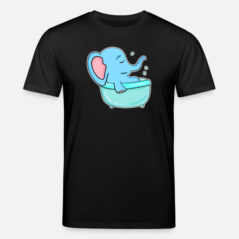Badewanne Elefant - Stanley/Stella Unisex Bio-T-Shirt CREATOR  - Schwarz