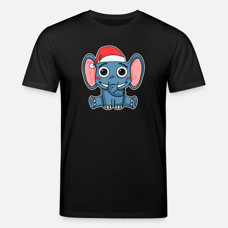 Noël éléphant - T-shirt bio CREATOR Stanley/Stella Unisexe - noir