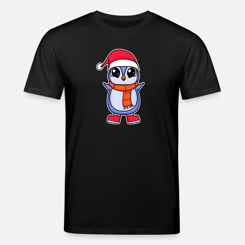Pingouin Noël - T-shirt bio CREATOR Stanley/Stella Unisexe - noir