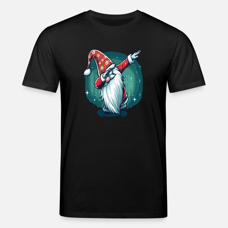 Dabbing Christmas Wichtel - Stanley/Stella Unisex Bio-T-Shirt CREATOR  - Schwarz
