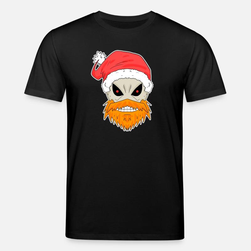 Crâne de Père Noël - T-shirt bio CREATOR Stanley/Stella Unisexe - noir