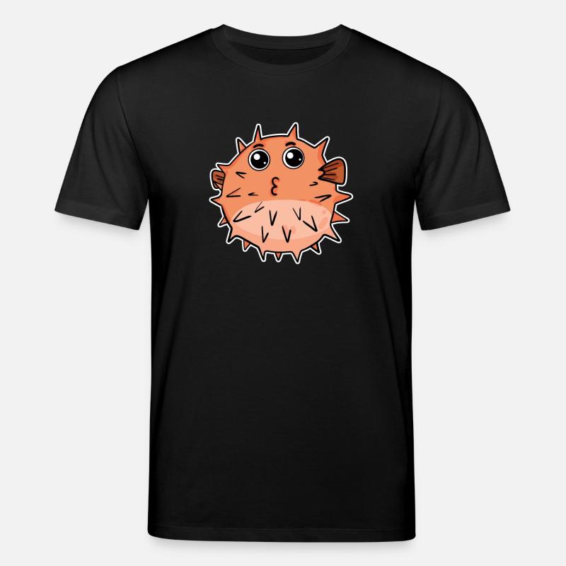 Kugelfisch fisch - Stanley/Stella Unisex Bio-T-Shirt CREATOR  - Schwarz