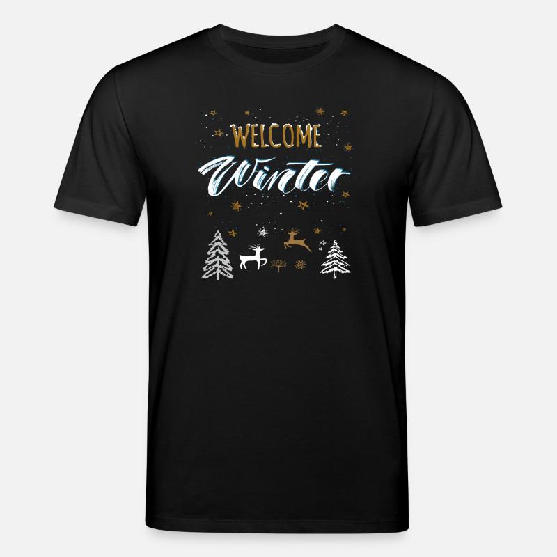 Welcome Winter - Stanley/Stella Unisex Bio-T-Shirt CREATOR  - Schwarz