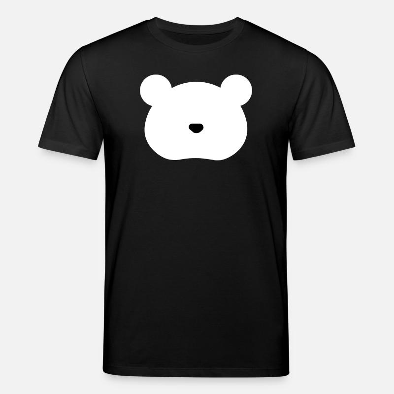 Ours blanc - T-shirt bio CREATOR Stanley/Stella Unisexe - noir