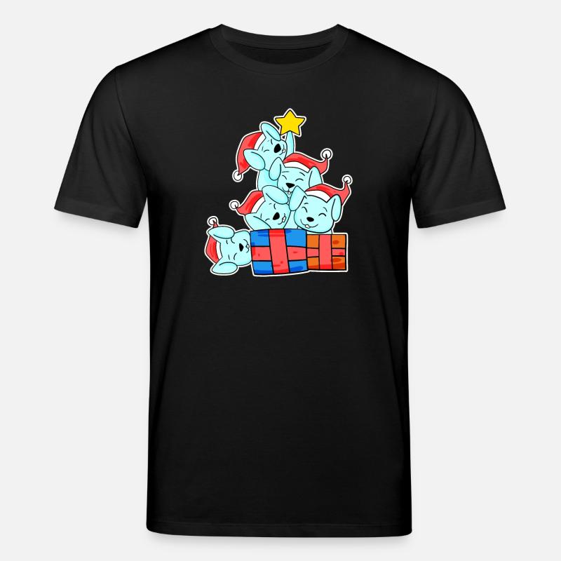 Lapin Arbre de Noël Noël - T-shirt bio CREATOR Stanley/Stella Unisexe - noir