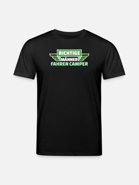 Camping Wanderer Camper Wanderlust Statement - Stanley/Stella Unisex Bio-T-Shirt CREATOR - Schwarz