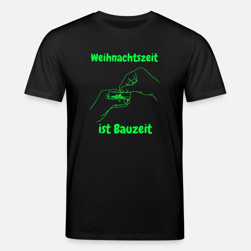 Weihnachtszeit ist Bauzeit - Stanley/Stella Unisex Bio-T-Shirt CREATOR - Schwarz