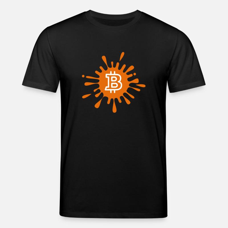 Bitcoin Crypto Cryptocurrency Splash - Stanley/Stella Unisex Bio-T-Shirt CREATOR  - Schwarz