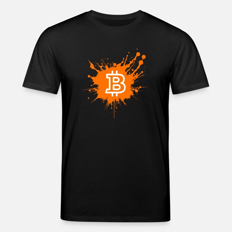 Bitcoin Crypto Cryptocurrency Splash - T-shirt bio CREATOR Stanley/Stella Unisexe - noir