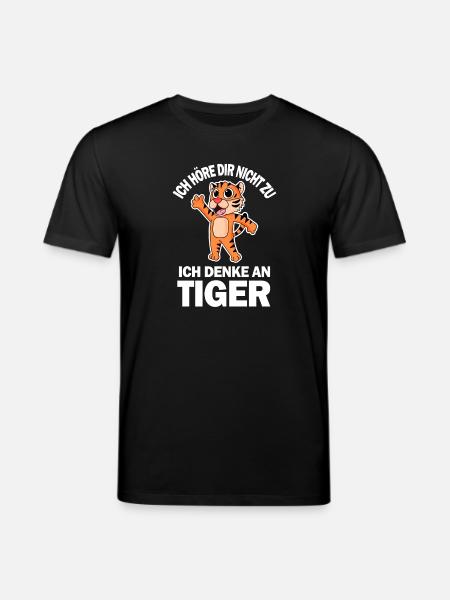 Tier Tiger - Stanley/Stella Unisex Bio-T-Shirt CREATOR - Schwarz